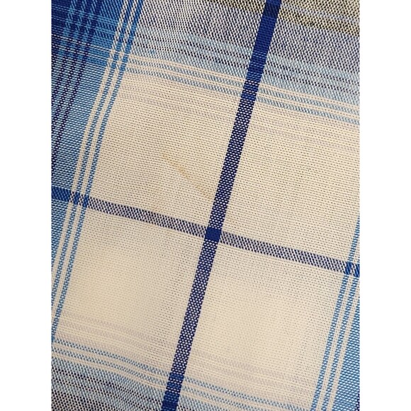 Ely Cattleman Pearl Snap Shirt Men 3XB Blue Plaid Long Sleeve Western Big & Tall - Picture 6 of 6